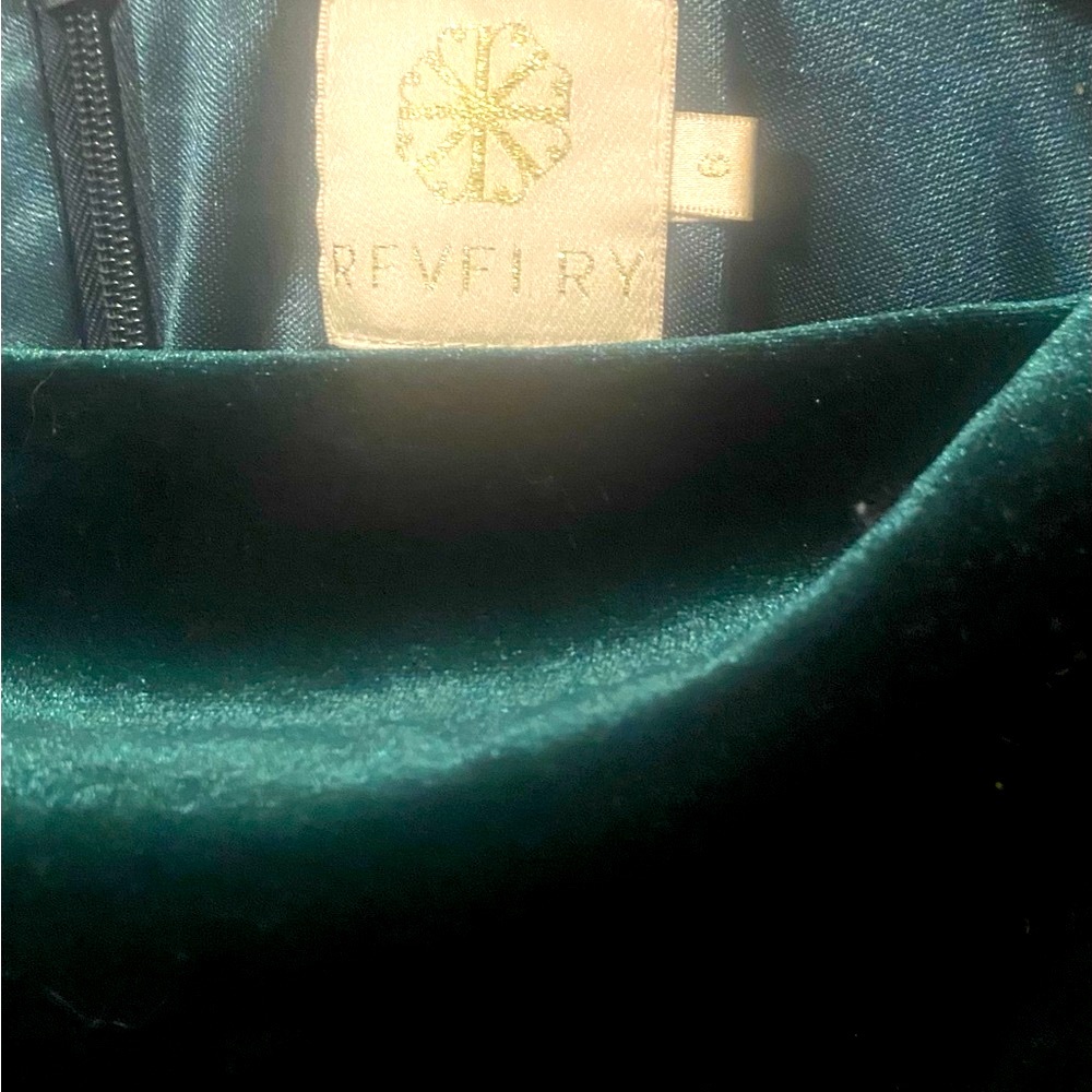 Revelry Forest Green Velvet Maxi Dress